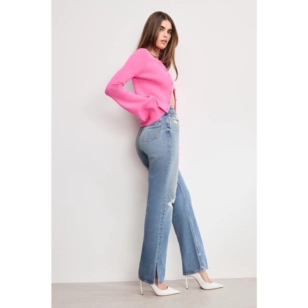 NWT Good American The Khloe Jean High Rise Straight Leg Jeans sz 27 - Picture 8 of 12